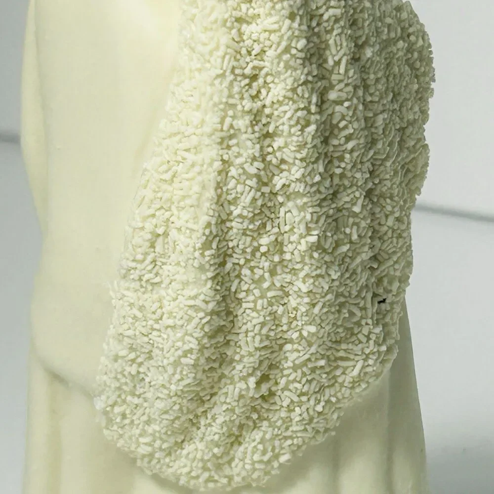 Vintage Bride and Groom Figurine Wedding Cake Topper Cream 4.25” C